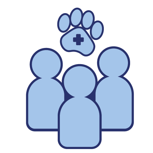 people and paw icon